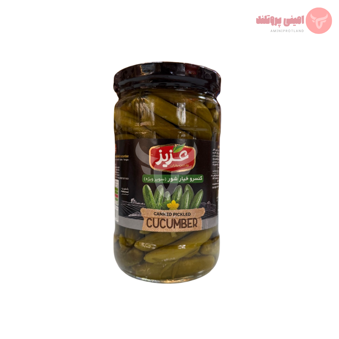 63 خیارشور سوپر ویژه شیشه ای عزیز - Image 1